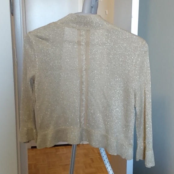 Bolero- Gold Shimmer Sweater - Picture 4 of 4